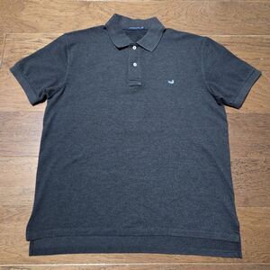 Southern Marsh Heather Gray Black Collared Polo Shirt Size Large